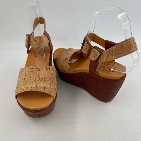 NEW! Kork Ease Women’s Keirn Cork & Leather Platform Wedge Sandals - Size 6 M - Picture 9 of 11